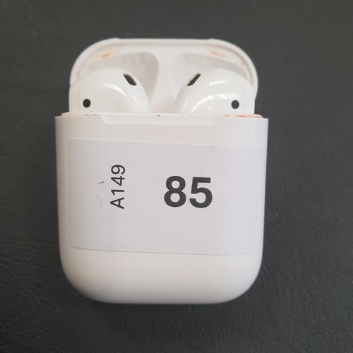 85 - PAIR OF APPLE AIRPODS 2ND GENERATION
in Lightning charging case