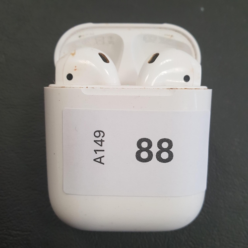 88 - PAIR OF APPLE AIRPODS 2ND GENERATION
in Lightning charging case