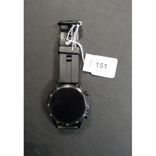 151 - HUAWEI SMART WATCH
model GT2-036, serial number EC3CBBD13EB602. Wiped.
Note: It is the buyer's respo... 