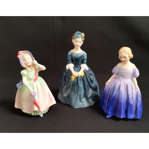 204 - THREE ROYAL DOULTON FIGURINES
comprising Cherie' HN2347 15cm high, 'Babie' 13cm high, and Marie HN13... 