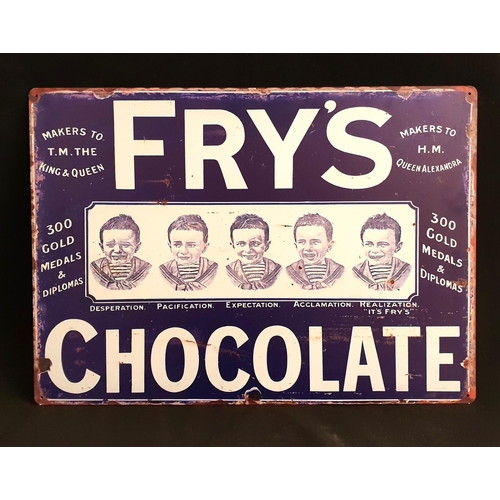 246 - LARGE FRYS CHOCOLATE REPRODUCTION ENAMEL SIGN
50 x 70cm