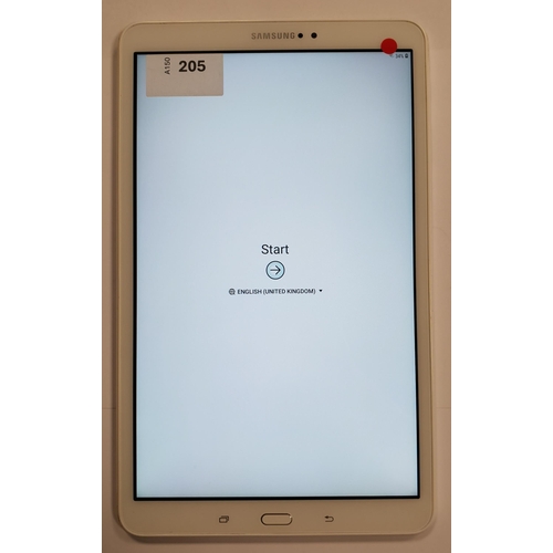 205 - SAMSUNG TAB A6 
model - SM-T580, s/n - R52KB0HDD0R, Google account locked. 
Note: It is the buyer's ... 