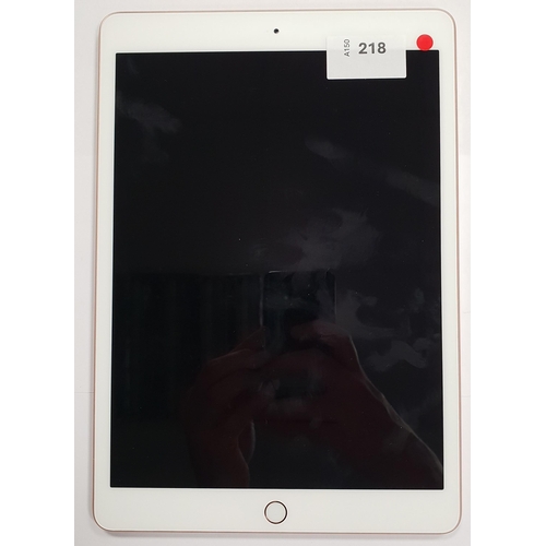 218 - APPLE IPAD 7TH GENERATION - A2197 - WIFI 
serial number GG7D88R7MF3P. Apple account locked. 
Note: I... 