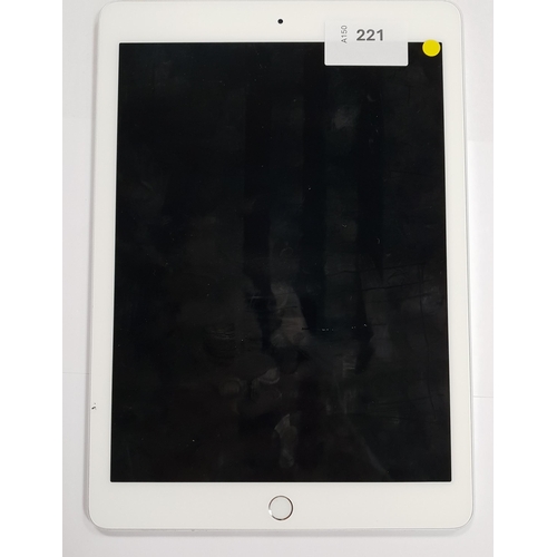 221 - APPLE IPAD PRO 9.7 INCH - A1673 - WIFI 
serial number DMPST0M0H1MC. NOT Apple account locked. 
Note:... 