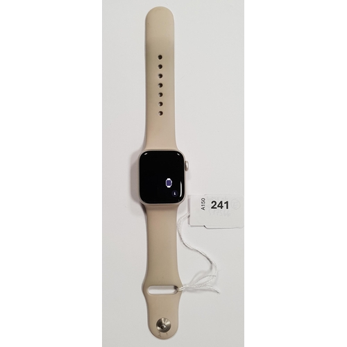 241 - APPLE WATCH SE
40mm case; model A2722; S/N J1XL372W16; Apple Account Locked
Note: It is the buyer's ... 