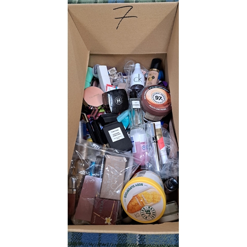 7 - ONE BOX OF TOILETRIES AND COSMETICS
including Hoola, No.7, Kiko, Urban Decay, Miss Dior, Tom Ford, C... 