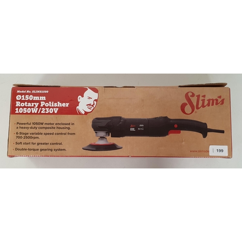 199 - NEW AND BOXED SLIM'S 150mm ROTARY POLISHER
RRP £168