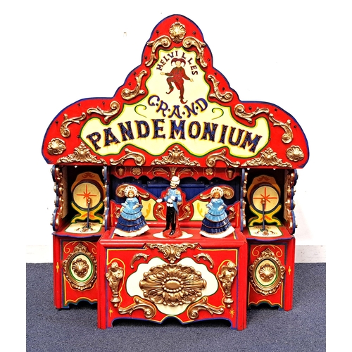 373 - VINTAGE FAIRGROUND AUTOMATON
'Melvilles Grand Pandemonium' with lights, moving drum beaters and anim... 