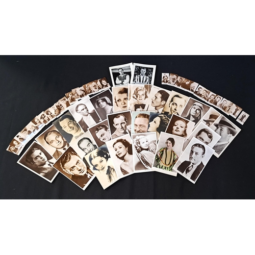 406 - QUANTITY OF VINTAGE POSTCARDS AND CIGARETTE CARDS OF MOVIE STARS,
including Clark Gable, Anita Page,... 