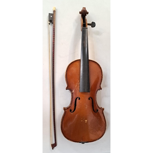 414 - A SMALL SIZE AUSTRIAN VIOLIN BY JOHANNES BAPTIST HAVELAR, 1933
labelled 'Nach Joannes Baptist Havela... 