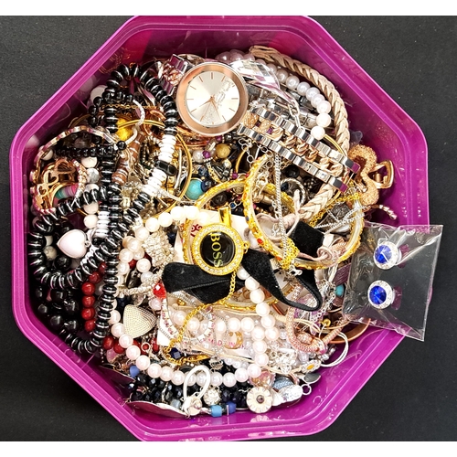 52 - SELECTION OF COSTUME JEWELLERY
including simulated pearls, bead necklaces, bangles, bracelets, penda... 