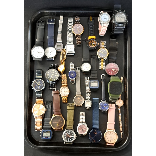 79 - SELECTION OF LADIES AND GENTLEMEN'S WRISTWATCHES
including Swatch, Paulin, Casio, Fossil, Tommy Hilf... 