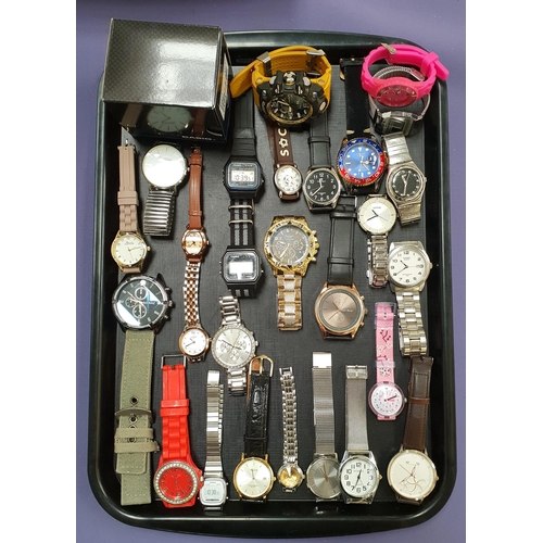 90 - SELECTION OF LADIES AND GENTLEMEN'S WRISTWATCHES
including Casio (one boxed), Lorus, Avia, Swatch, T... 