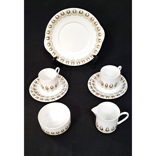 248 - ROYAL GRAFTON 'PALMA' PATTERN COFFEE SET
comprising eleven cups, fourteen saucers, twelve side plate... 