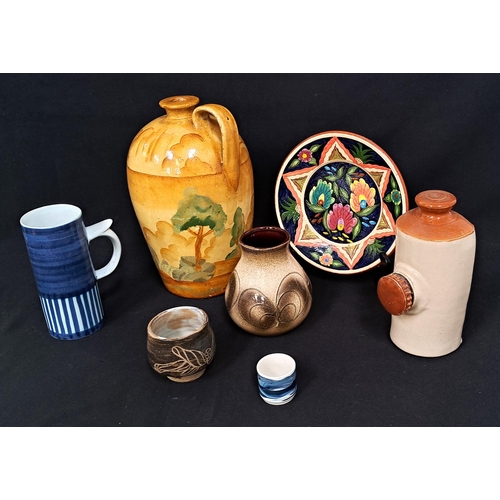 273 - ASSORTMENT OF STUDIO POTTERY AND STONEWARE
including Cinque Ports blue and white tankard, West Germa... 