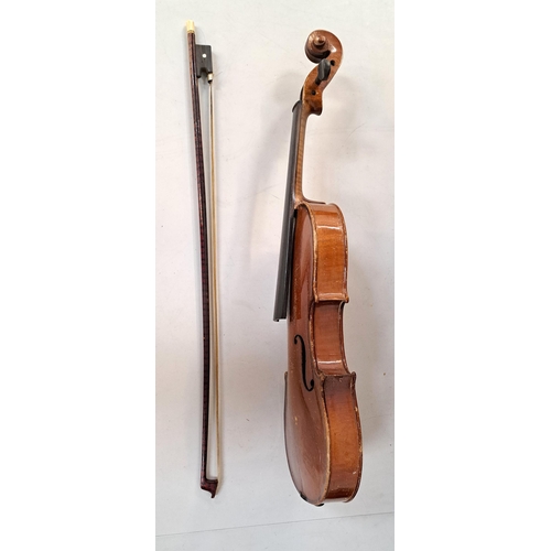 414 - A SMALL SIZE AUSTRIAN VIOLIN BY JOHANNES BAPTIST HAVELAR, 1933
labelled 'Nach Joannes Baptist Havela... 