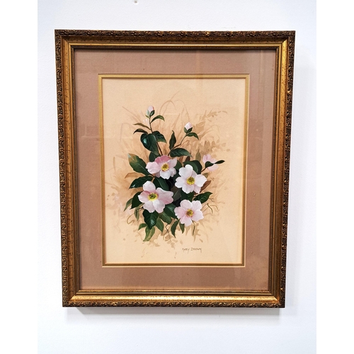 525 - MARY BROWN 
Dog Rose, watercolour on paper, signed, 46 x 38cm, framed and glazed