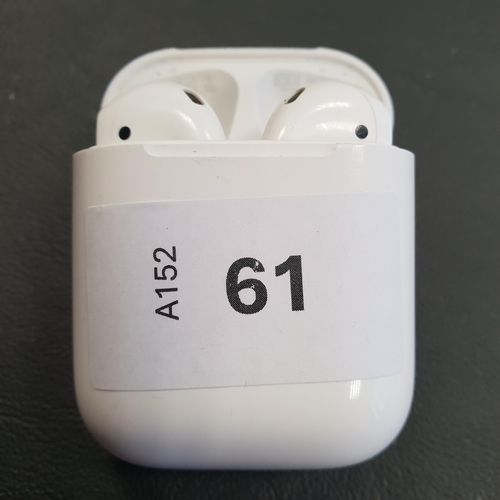 61 - PAIR OF APPLE AIRPODS 2ND GENERATION
in Lightning charging case