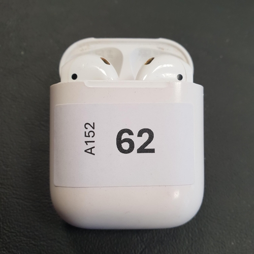 62 - PAIR OF APPLE AIRPODS 2ND GENERATION
in Lightning charging case