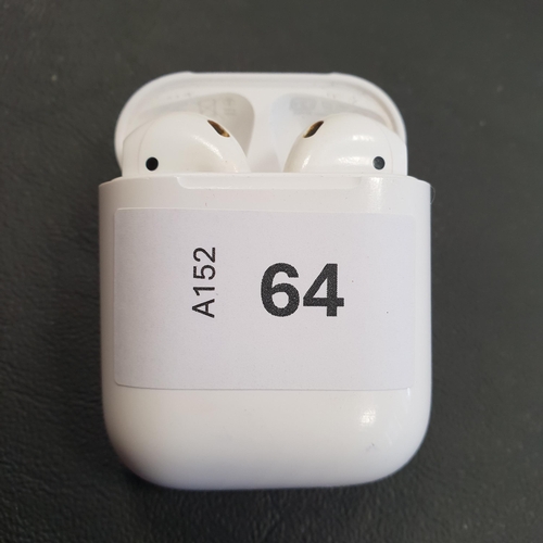 64 - PAIR OF APPLE AIRPODS 2ND GENERATION
in Lightning charging case