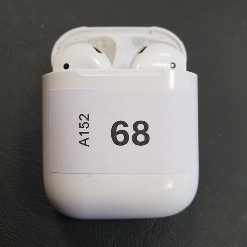 68 - PAIR OF APPLE AIRPODS 2ND GENERATION
in Lightning charging case