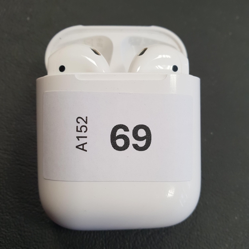 69 - PAIR OF APPLE AIRPODS 2ND GENERATION
in Lightning charging case