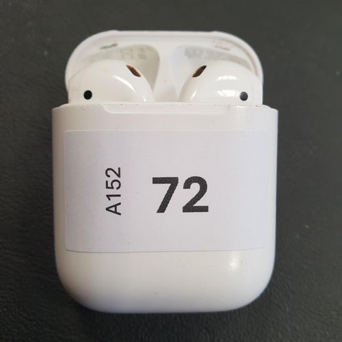 72 - PAIR OF APPLE AIRPODS 2ND GENERATION
in Lightning charging case