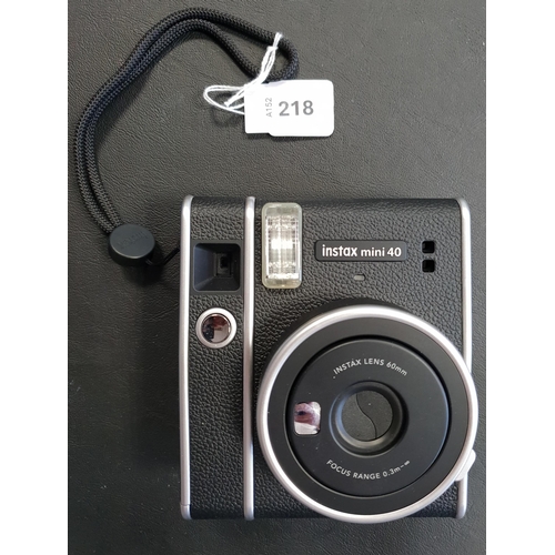 218 - FUJIFILM INSTAX MINI 40 INSTANT CAMERA