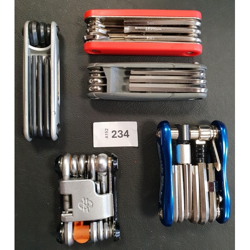 234 - SELECTION OF FIVE BIKE TOOLS
of various sizes and designs