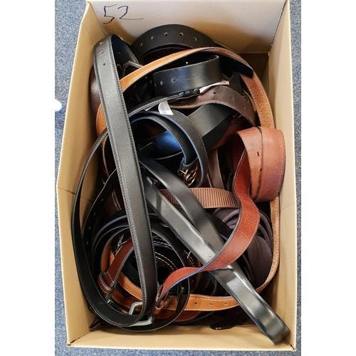 ONE BOX OF LADIES AND GENTS BELTS