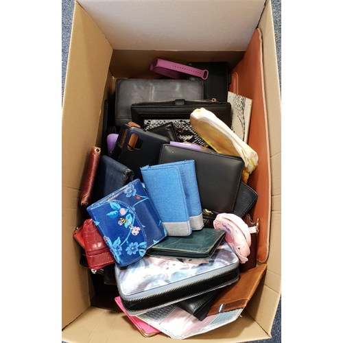 ONE BOX OF PROTECTIVE CASES, PURSES AND WALLETS
including various phone cases, tablet cases and headphone cases etc