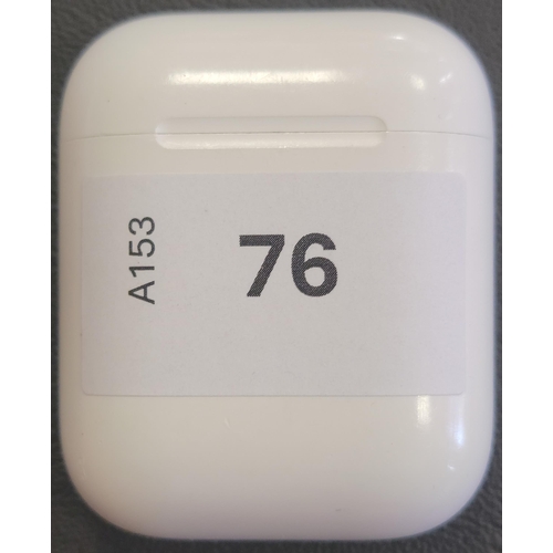 76 - PAIR OF APPLE AIRPODS 2ND GENERATION
in Lightning charging case