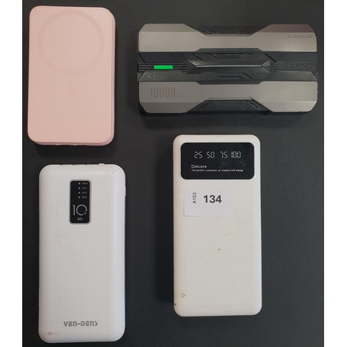 SELECTION OF FOUR POWERBANKS
including Charmast and Hinne