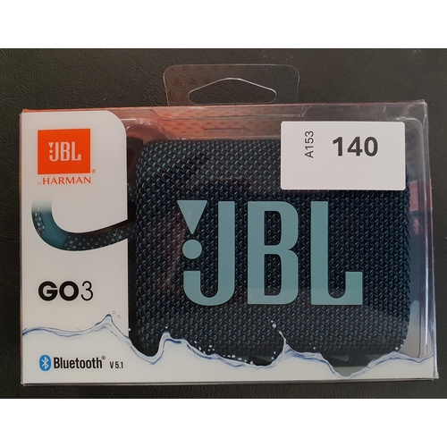 NEW AND BOXED JBL GO3 PORTABLE BLUETOOTH SPEAKER