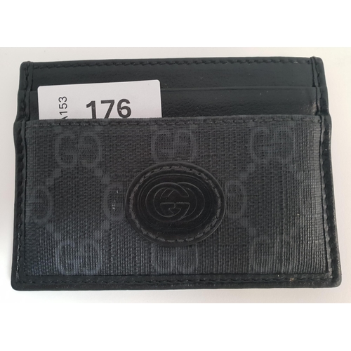 176 - GUCCI DOUBLE SIDED CARD HOLDER
with interlocking G design