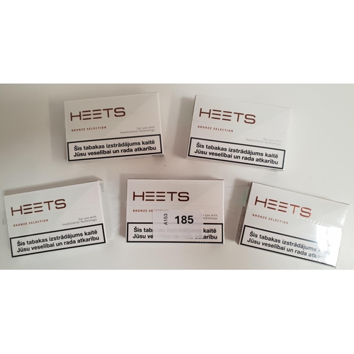 FIVE PACKS OF HEETS BRONZE SELECTION STICKS
each containing 20 sticks
Note: You must be over the age of 18 to bid on this lot.