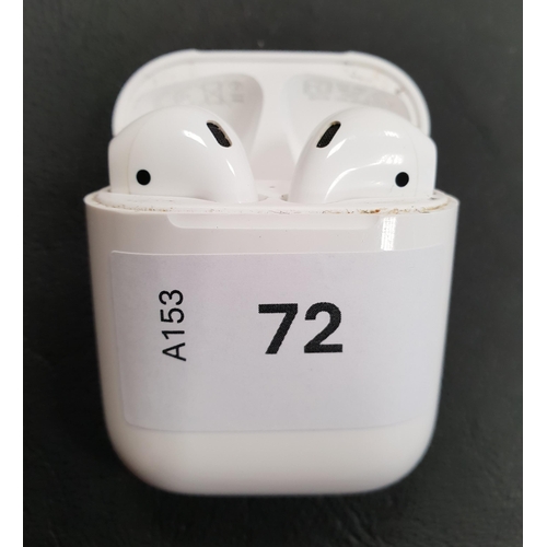 72 - PAIR OF APPLE AIRPODS 2ND GENERATION
in Lightning charging case