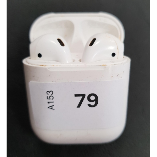 PAIR OF APPLE AIRPODS 2ND GENERATION
in Lightning charging case
Note: Earbuds very dirty