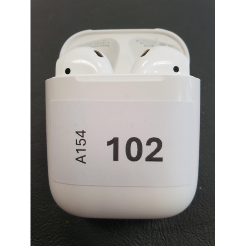 102 - PAIR OF APPLE AIRPODS 2ND GENERATION
in Lightning charging case