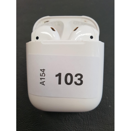 103 - PAIR OF APPLE AIRPODS 2ND GENERATION
in Lightning charging case