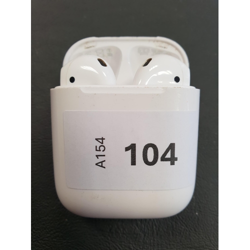 104 - PAIR OF APPLE AIRPODS 2ND GENERATION
in Lightning charging case