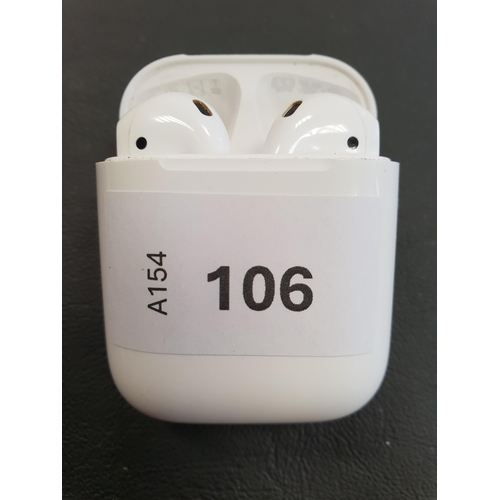 106 - PAIR OF APPLE AIRPODS 2ND GENERATION
in Lightning charging case