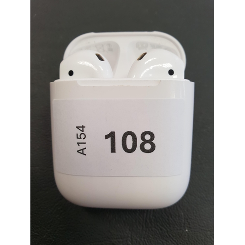 108 - PAIR OF APPLE AIRPODS 2ND GENERATION
in Lightning charging case