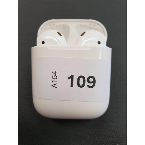 109 - PAIR OF APPLE AIRPODS 2ND GENERATION
in Lightning charging case