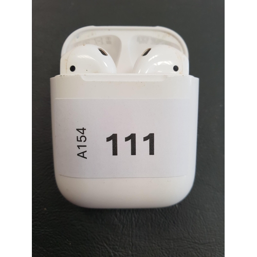 111 - PAIR OF APPLE AIRPODS 2ND GENERATION
in Lightning charging case
Note: Airpods are very dirty