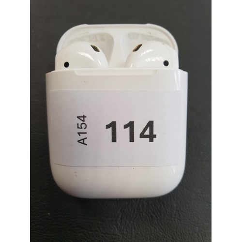 114 - PAIR OF APPLE AIRPODS 2ND GENERATION
in Lightning charging case