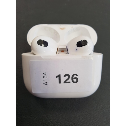 126 - PAIR OF APPLE AIRPODS 3RD GENERATION
in Magsafe charging case