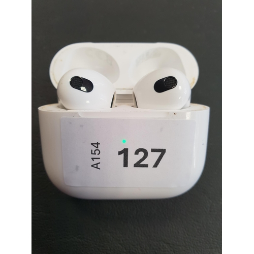 127 - PAIR OF APPLE AIRPODS 3RD GENERATION
in lightning charging case