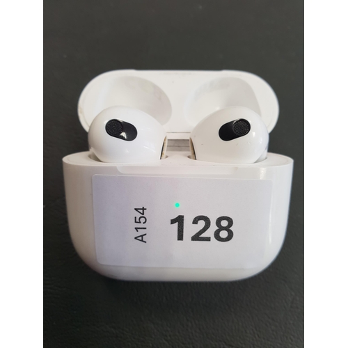 128 - PAIR OF APPLE AIRPODS 3RD GENERATION
in Magsafe charging case