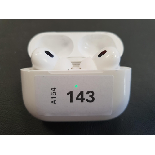 143 - PAIR OF APPLE AIRPODS PRO 2nd GENERATION
in Magsafe Charging case (Lightning)